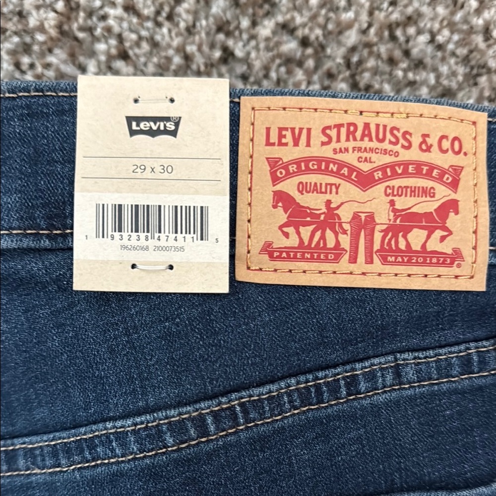 Levi's Blue Skinny Jeans Classic Style - Picture 2 of 4